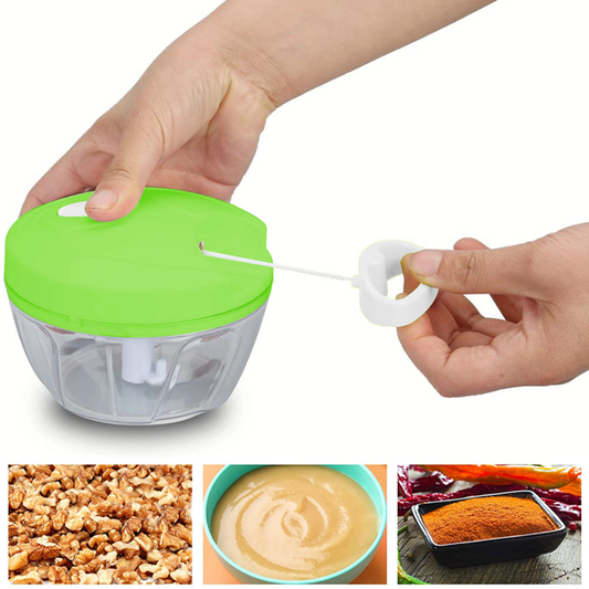 Multi-Function Food Processor - Chopper, Cutter, Grinder, Shredder, Mincer, Mini Garlic Slicer & Slicer for Kitchen (Random Color)