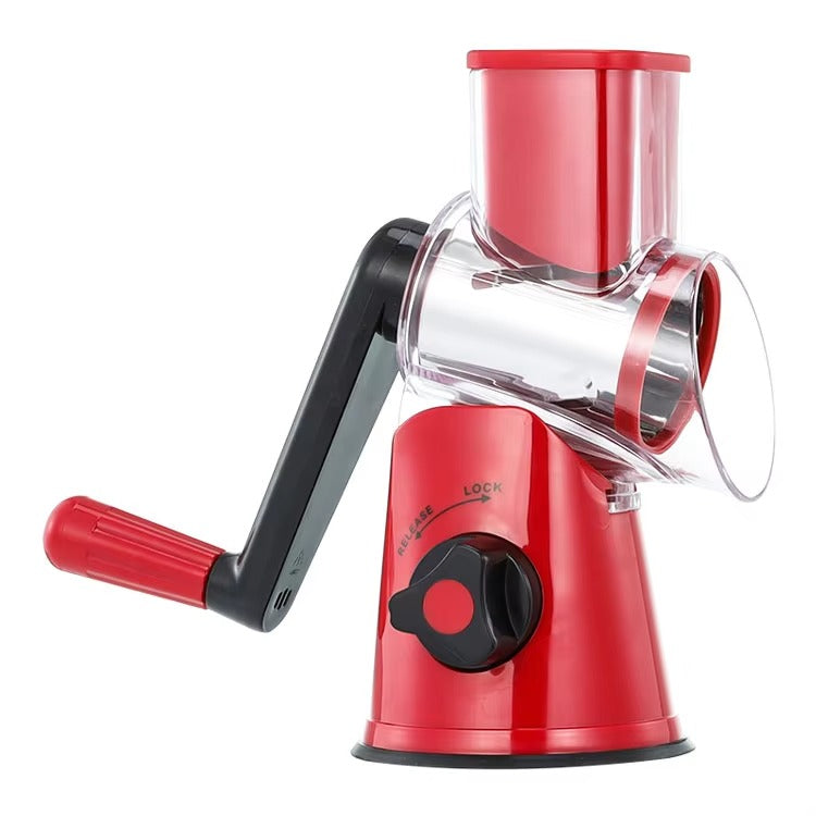 TableTop Drum Grater – Manual Vegetable Cutter, Slicer & Grater | Multi-Functional 3-in-1 Kitchen Gadget for Effortless Food Prep (Random color)