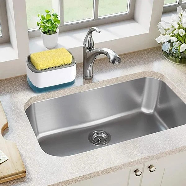 New Soap Pump Dispenser with Sponge | 2-in-1