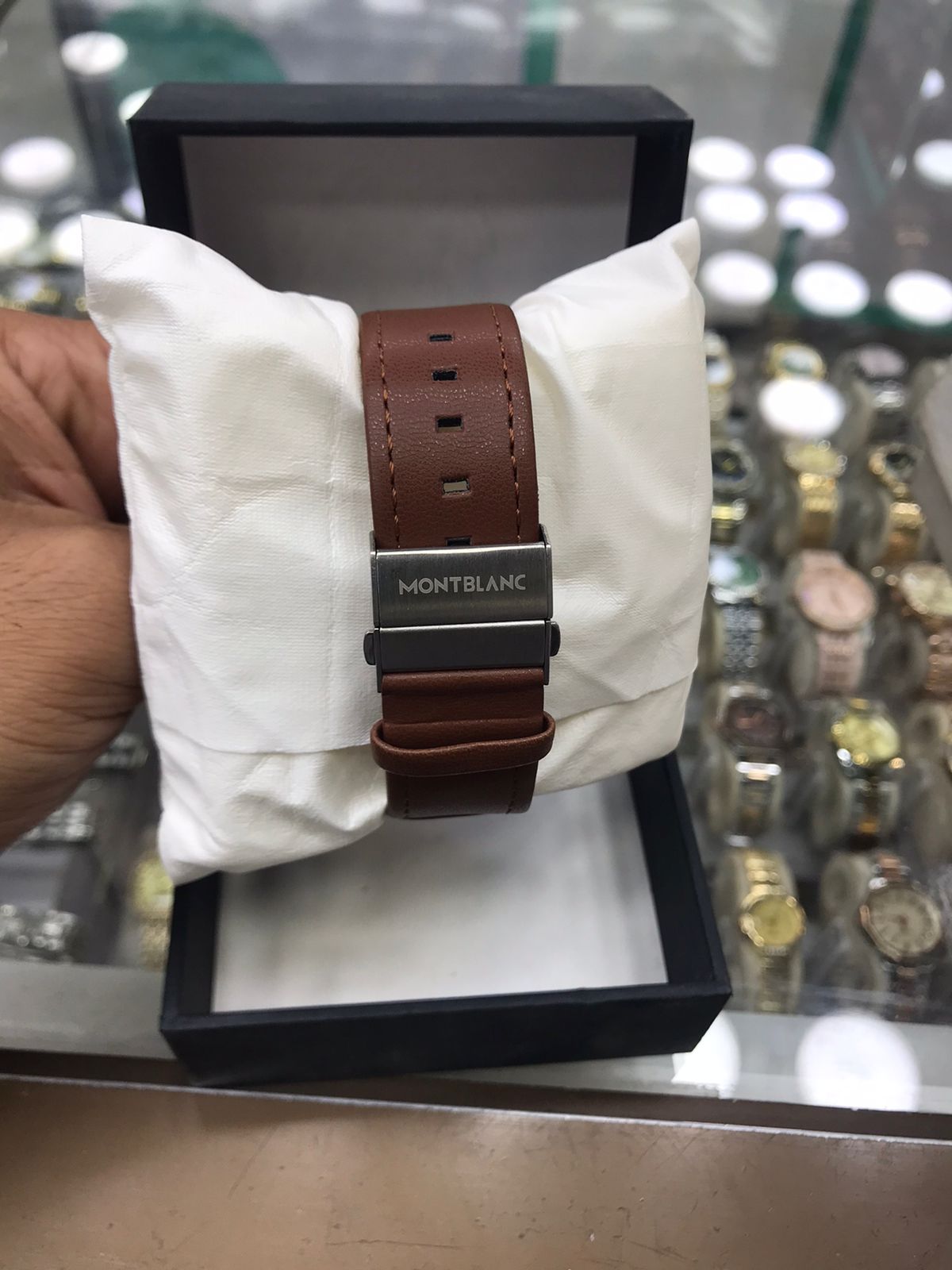 MontBlanc 0817A Men’s Luxury Watch | Premium Leather Strap, Water Resistant,