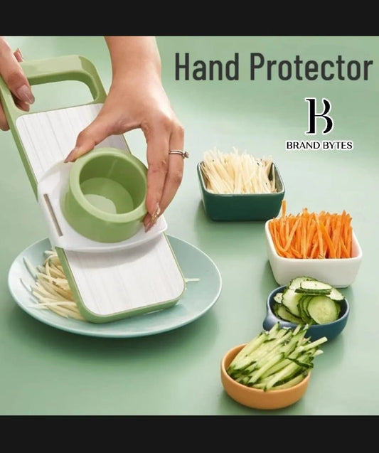 5-in-1 Multi-Functional Vegetable Slicer & Grater – Adjustable Mandoline Cutter.
