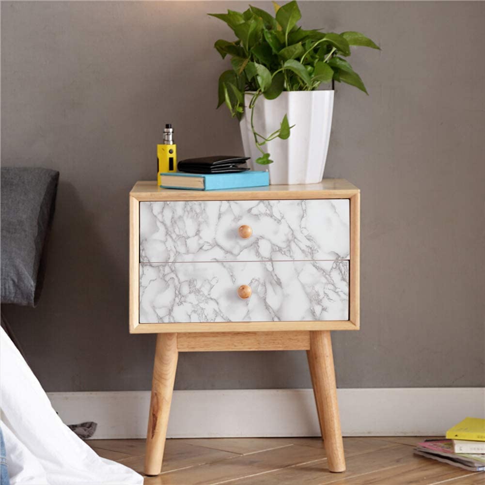 Self Adhesive White Marble Sheet For Kitchen –