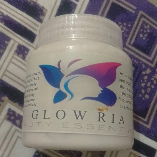 Glow Ria Zafrani Whitening Cream Natural Skin Care Formula Brightens Complexion Reduces Dark Spots Enhances Smooth Radiant Glow - 200g.