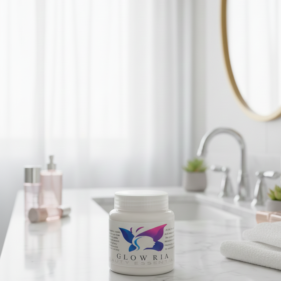 Glow Ria Zafrani Whitening Cream Natural Skin Care Formula Brightens Complexion Reduces Dark Spots Enhances Smooth Radiant Glow - 200g.