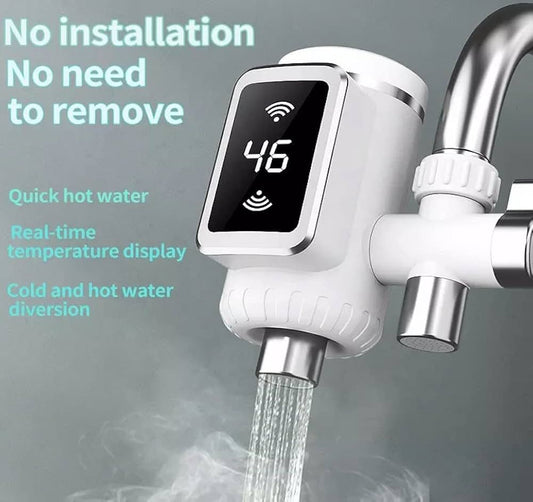 3000W Water Heater Faucet – Instant Heating Tap with Grow Free Installation for Home and Kitchen Use.