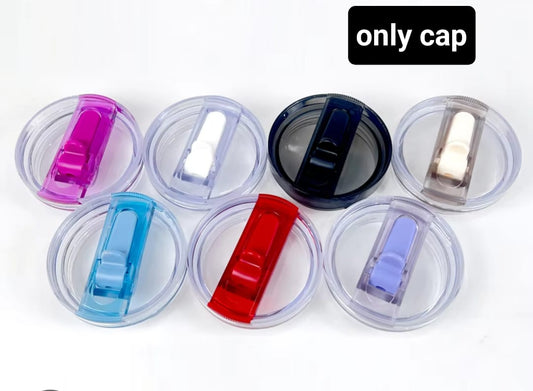 Leak-Proof Thumler Cap / Tumbler Lid – Durable, Portable, Secure Fit – Random Color.