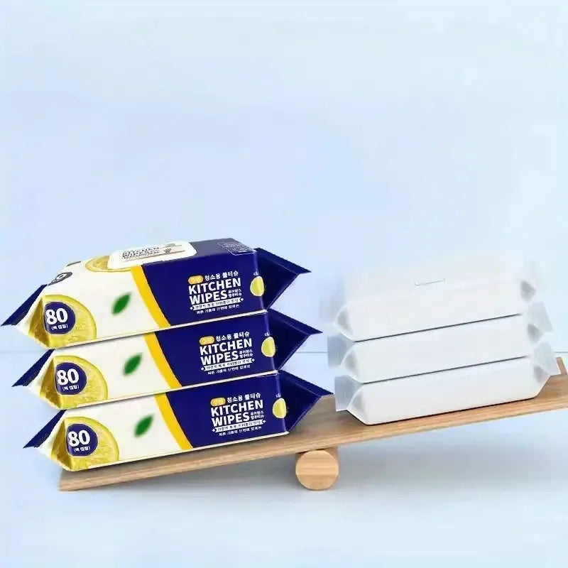 Kitchen Wipes – Pack of 80 Pieces, Multipurpose Cleaning Wipes