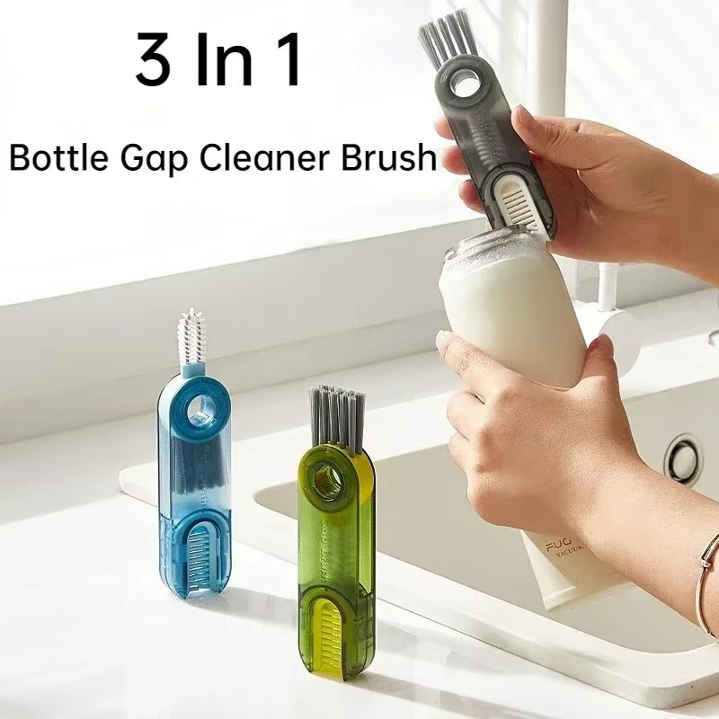 3-in-1 Silicone Cup Brush Set | U-Shaped Bottle Cleaner