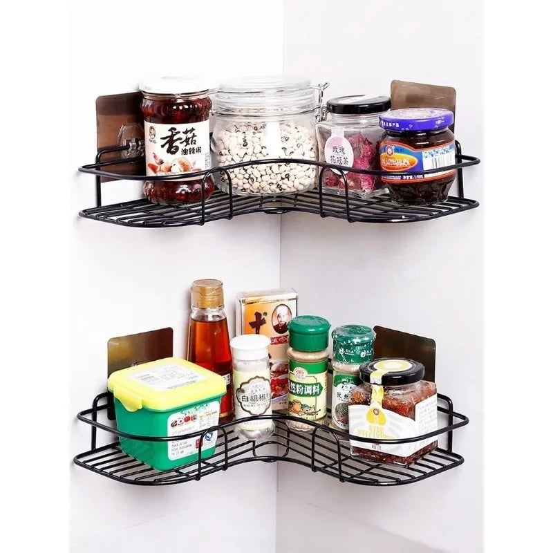 Metal Corner Rack For Bathroom & Kitchen