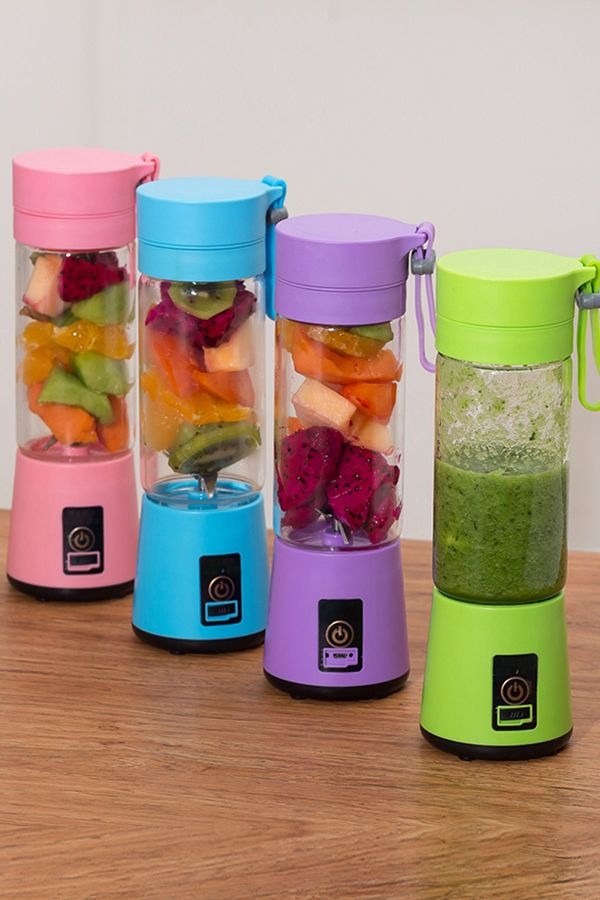 Juicer:  Rechargeable Portable Mini Juicer Blender – 6 Blades