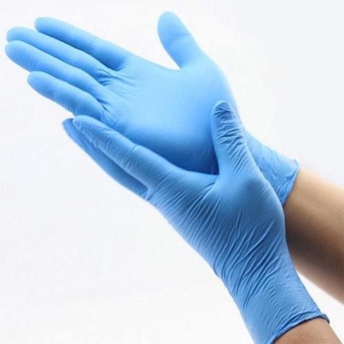 Safety Fine Disposable Nitrile Gloves Powder Free 100 Pcs Box