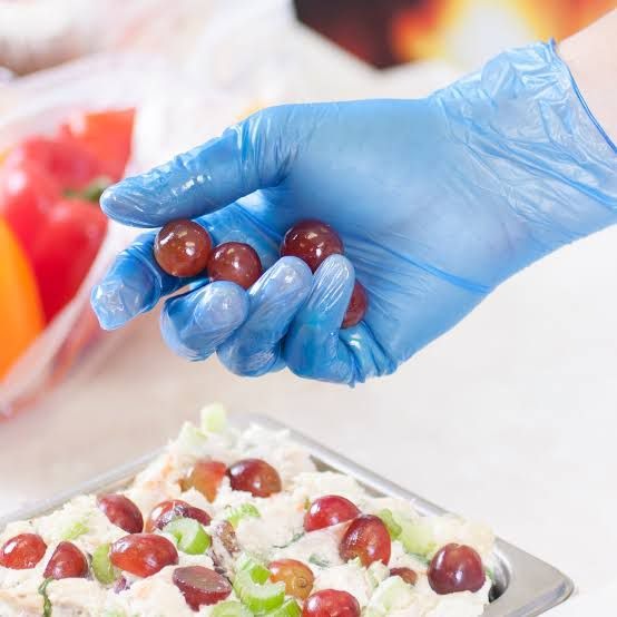 Safety Fine Disposable Nitrile Gloves Powder Free 100 Pcs Box