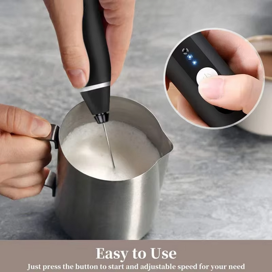 2 In 1 Rechargeable Milk Frother Wand