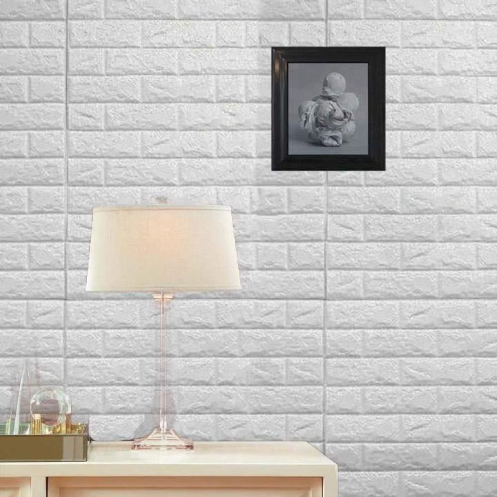 3D Wall Sticker White Brick Sheet