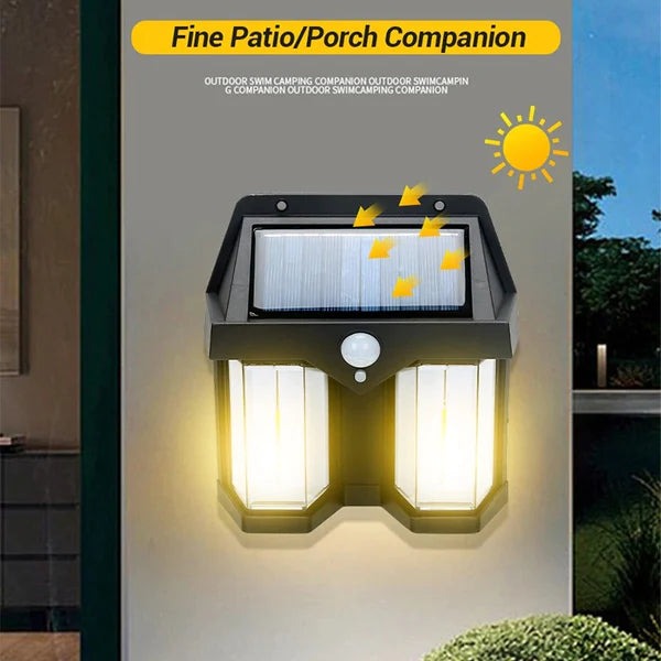 Solar Wall Light with Motion Sensor & Tungsten Bulb