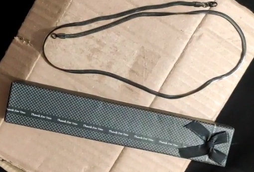 Men’s Black and golden Necklace Chain | Stylish Stainless Steel Chain for Daily Wear, Party