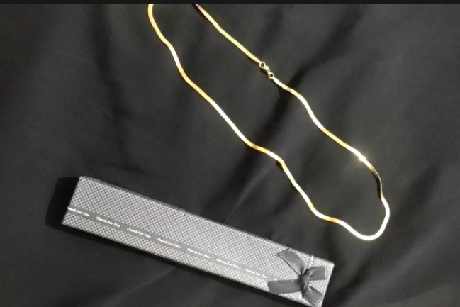 Men’s Black and golden Necklace Chain | Stylish Stainless Steel Chain for Daily Wear, Party