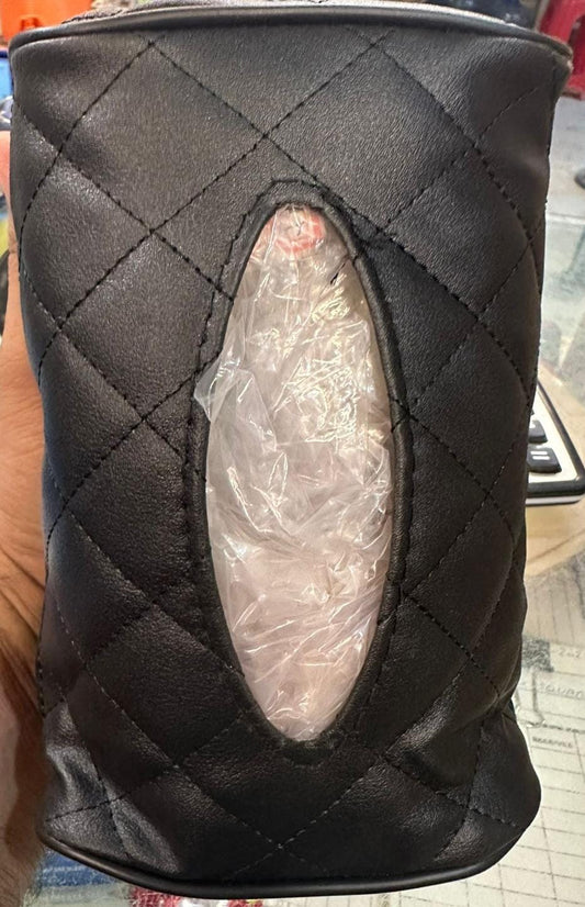 Luxury Leather Car Napkin Holder – Sleek Design, Easy Access & Secure Fit for Tissues