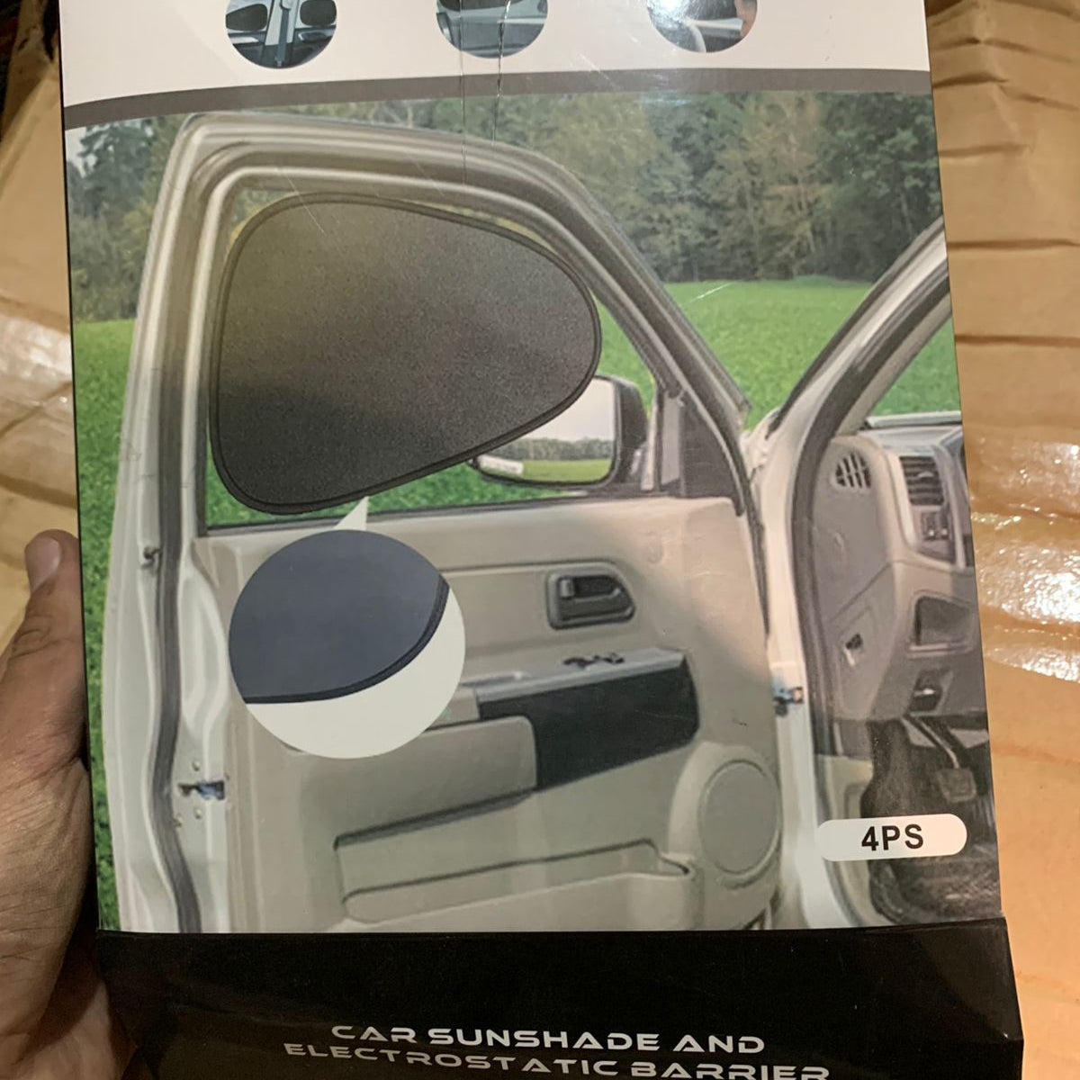 4 Pcs Car Shades Universal Size Sun Protection Window Curtains Foldable UV Blocking Car Sunshades For Front And Rear Windows