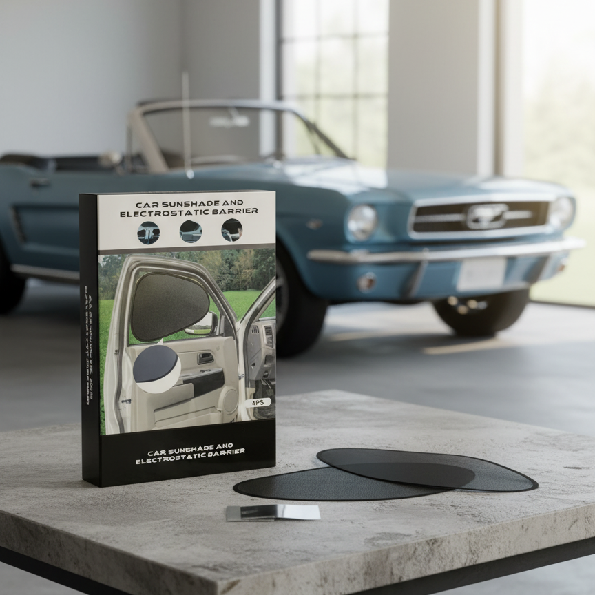 4 Pcs Car Shades Universal Size Sun Protection Window Curtains Foldable UV Blocking Car Sunshades For Front And Rear Windows