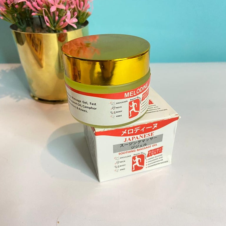 MELODINE Japanese Soothing Massage Gel – Muscle &amp; Joint Pain Relief Cream