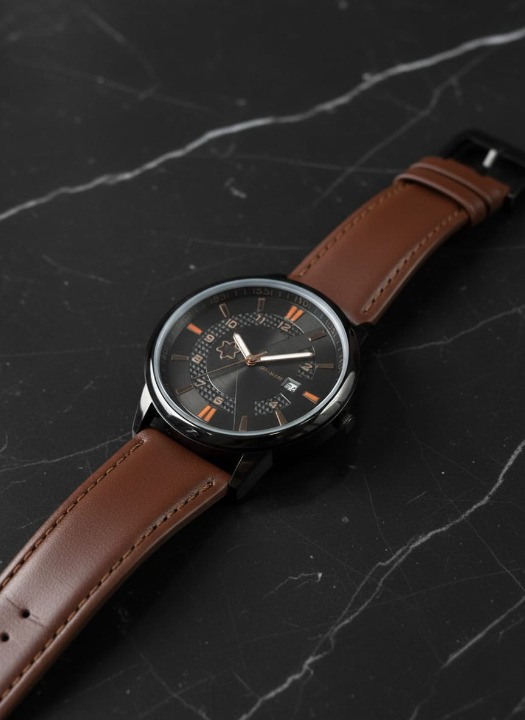 MontBlanc 0817A Men’s Luxury Watch | Premium Leather Strap, Water Resistant,