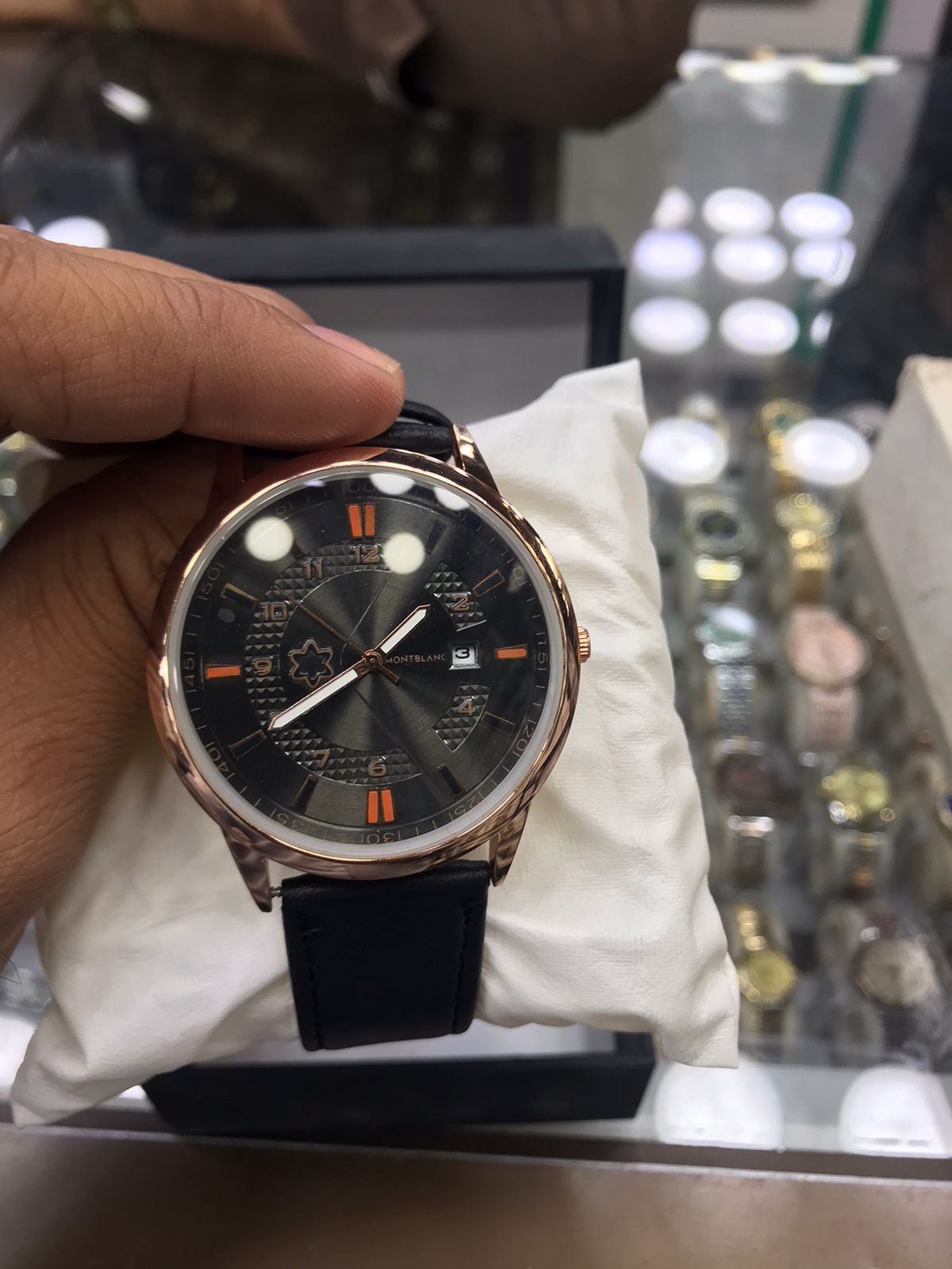 MontBlanc 0817A Men’s Luxury Watch | Premium Leather Strap, Water Resistant,