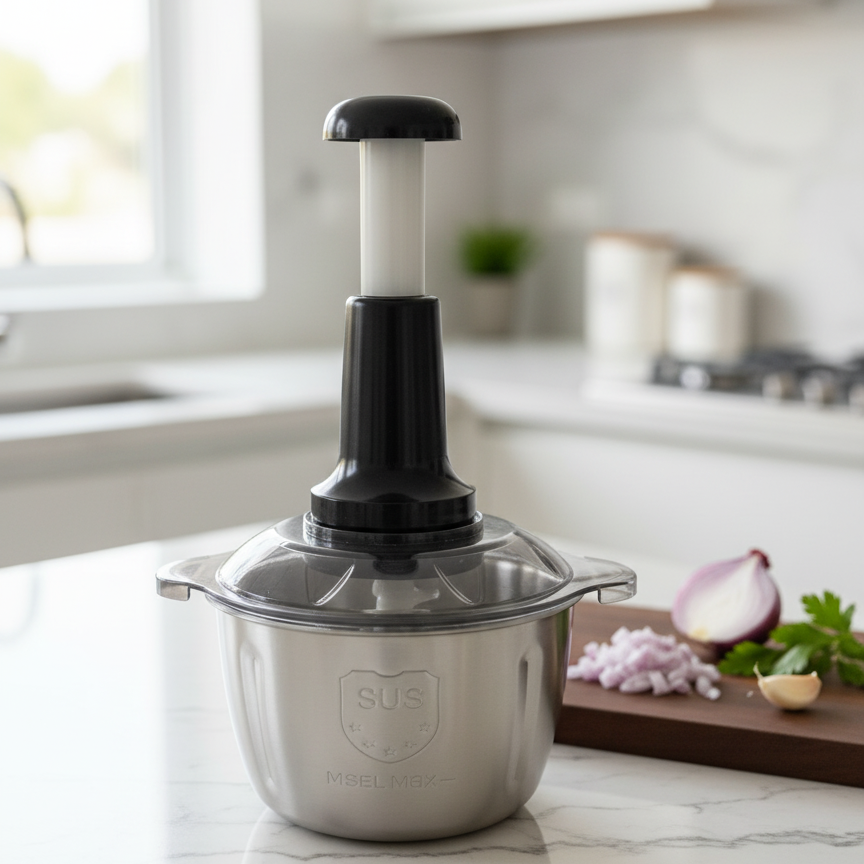 Multi-Function Hand-Pushing Vegetable Grater And Food Processor