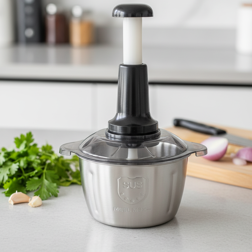 Multi-Function Hand-Pushing Vegetable Grater And Food Processor
