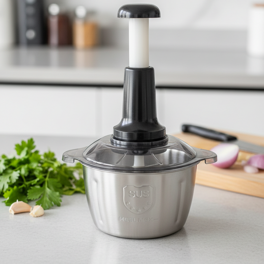 Multi-Function Hand-Pushing Vegetable Grater And Food Processor
