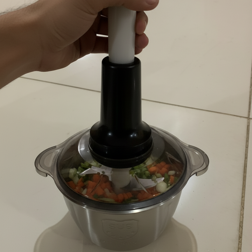Multi-Function Hand-Pushing Vegetable Grater And Food Processor