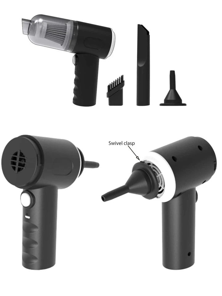 3-in-1 Portable Wireless Vacuum Cleaner AS 228 – Handheld, Powerful Suction for Car, Home, Office &amp; Everyday Quick Cleaning.