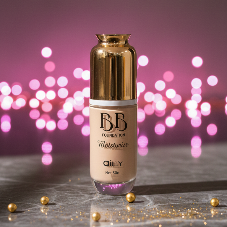 Aily BB Foundation – Moisturizing Liquid Foundation | 50ml | Smooth, Natural &amp; Hydrating Coverage.