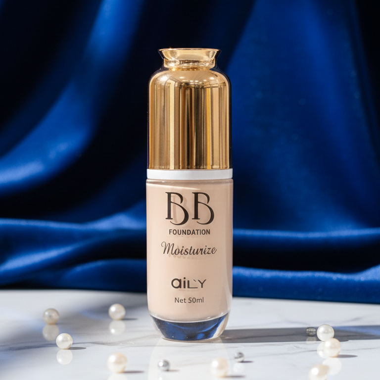 Aily BB Foundation – Moisturizing Liquid Foundation | 50ml | Smooth, Natural &amp; Hydrating Coverage.