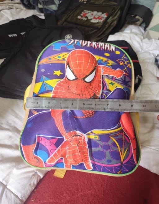 Spider-Man Kids School Bag – 12-Inch Cartoon Backpack for Boys | Nursery &amp; Preschool Lightweight School Pack.