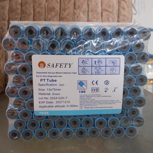 100Pcs Safety Blood Collection Tube Durable Quality Reliable Utility Comfortable Use Secure Seal - 2ML.