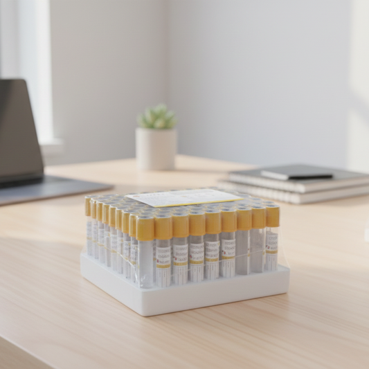 Yellow Top Blood Collection Tube – Serum Separator Tube (SST) for Clinical &amp; Laboratory Use (pack of