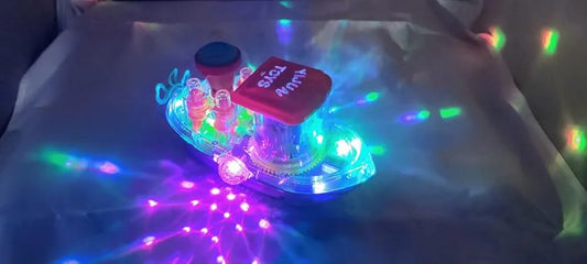 Gear Ship Bump and Go Toy for Kids with 3D Lights, Music &amp; Automatic Action Play.