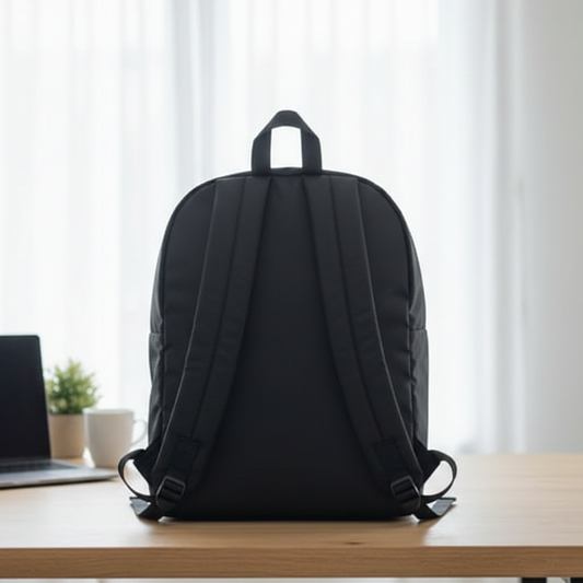 HP Lightweight Water Resistant Laptop Backpack Black Durable Quality Reliable Utility Comfortable Carry Stylish Design.