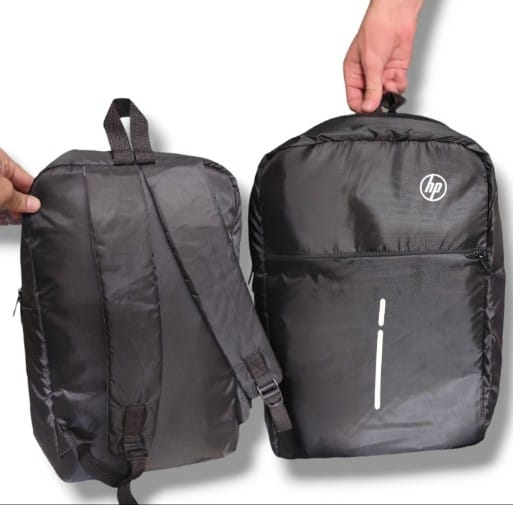 HP Lightweight Water Resistant Laptop Backpack Black Durable Quality Reliable Utility Comfortable Carry Stylish Design.
