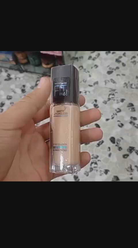 Maybelline Fit Me Matte And Poreless Liquid Foundation 115 Ivory For Daily Makeup And Natural Look -