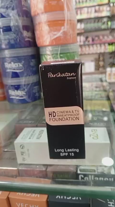 Parkistan France HD Cinema &amp; TV Sweatproof Foundation – Long Lasting, SPF 15, Full Coverage Makeup.